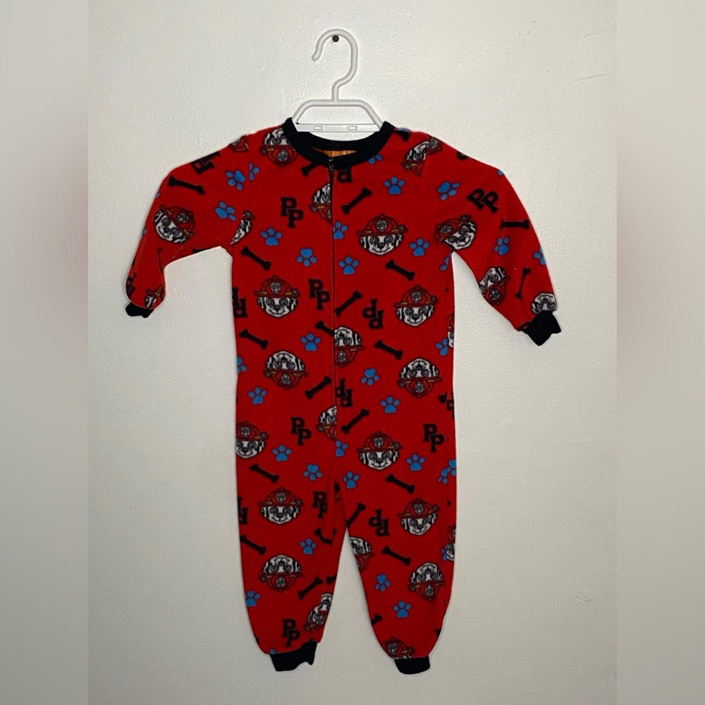 Paw Patrol Pjs Full Piece - Red 2T